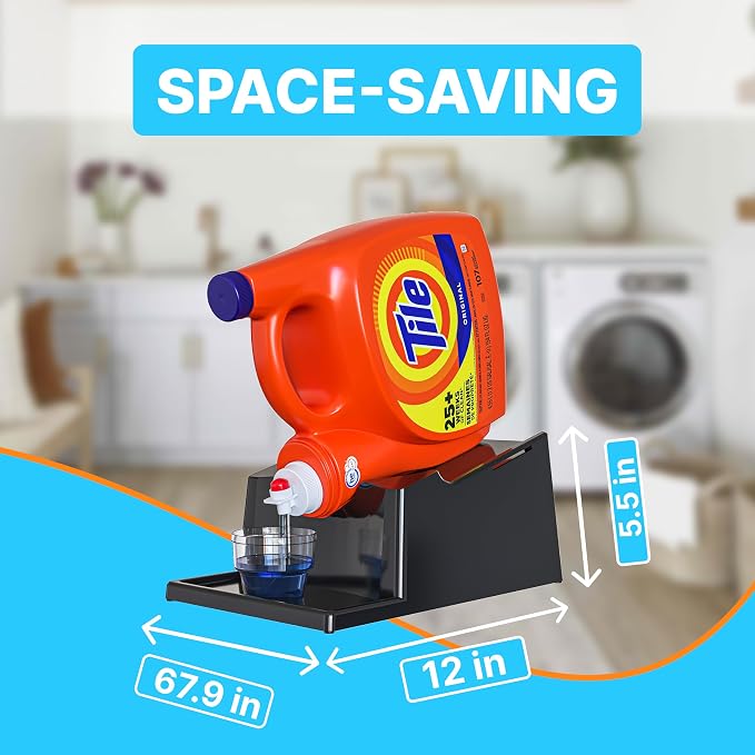 TidyFriend No-Spill Liquid Laundry Detergent Dispenser Holder, Laundry Soap - Image 2