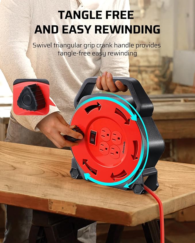 DEWENWILS Extension Cord Reel - Image 5
