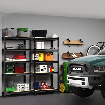 PrimeZone Storage Shelves 5 Packs 5 Tier Adjustable Garage Storage Shelving - Image 2
