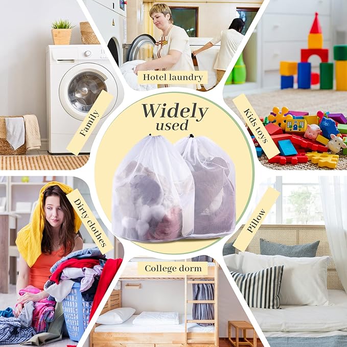 24 Pcs 24 * 32 Inches Fine Mesh Laundry Bag - Image 5