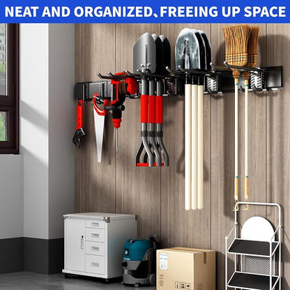 Tool Organizer Wall Mount, 32inch Heavy Duty Garden Tool organizer Storage - Image 6