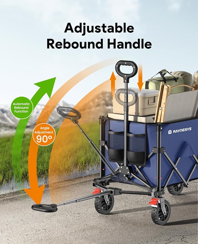 Wagon Carts Foldable, 180L Collapsible Foldable Wagon - Image 8