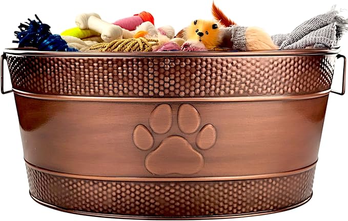 BREKX Indestructible Metal Dog Toy Bin by BREKX