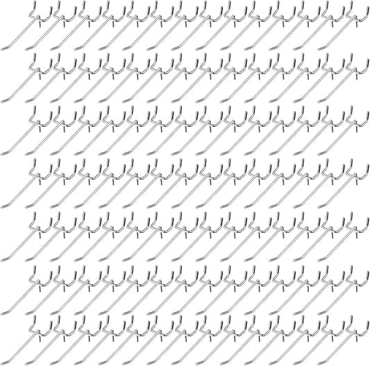 Funrous 100 Pack Peg Board Hooks Stainless Steel Pegboard Hooks Shelving by Funrous