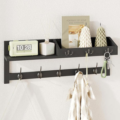 AMBIRD Wall Hooks with Shelf by AMBIRD