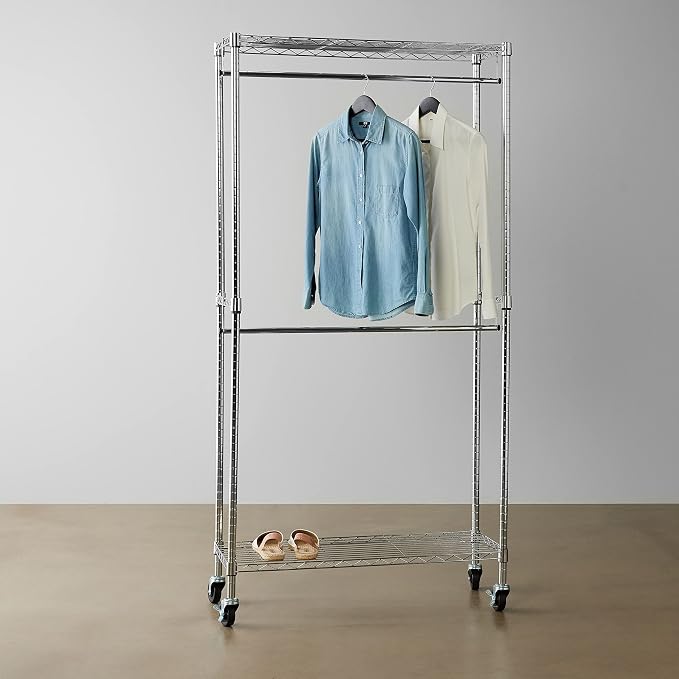 Amazon Basics Adjustable Clothes Rack - Image 6