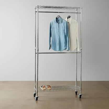 Amazon Basics Adjustable Clothes Rack - Image 6