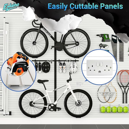 Ezlaino Slat Wall 4 FT x 8 FT, PVC Slat Wall Paneling, Upgraded & Thickened - Image 8