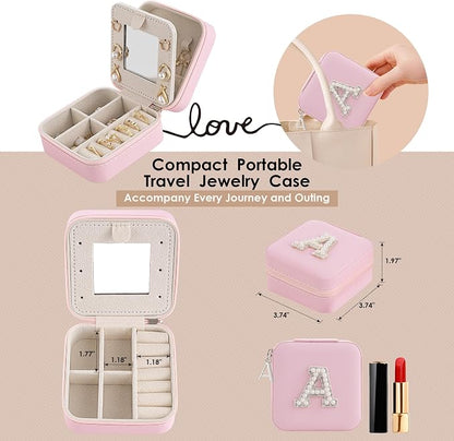 Initial Jewelry Box, Travel Jewelry Case, Gift - Image 4
