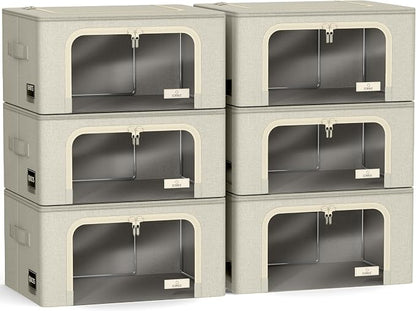 Sorbus Storage Bins with Metal Frame - Image 7