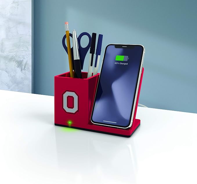 SOAR NCAA Unisex Cell Phone Wireless Charging Stand and Desktop Organizer - Image 2