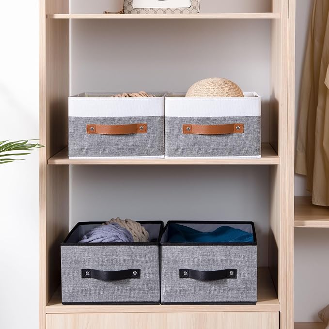 Fabric Storage Boxes, Foldable Storage Baskets - Image 3