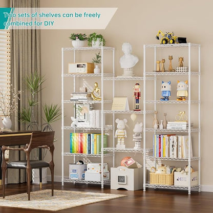 SINGAYE 8 Tier Shelf Organizer Storage Metal Shelves Garage Wire Shelving Unit - Image 5