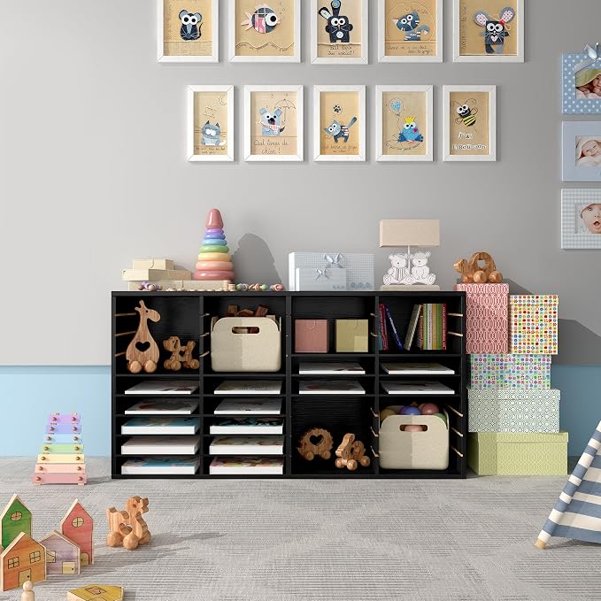 TQVAI Wood Literature Organizer, 36 Slots Classroom Mailbox - Image 8