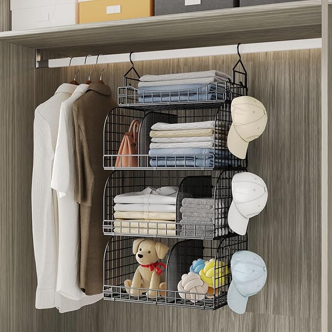 HapiRm Hanging Closet Organizer Storage - Image 4