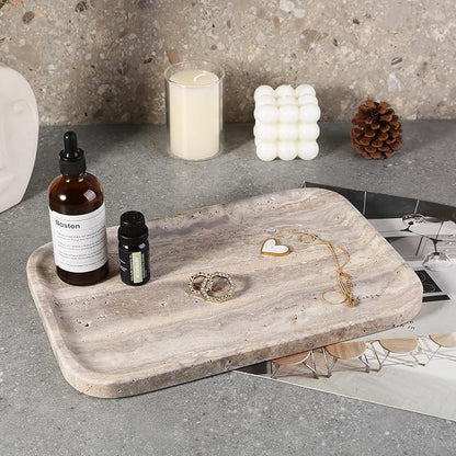Marble Vanity Trays, Travertine Bathroom Tray, Decorative Tray - Image 4