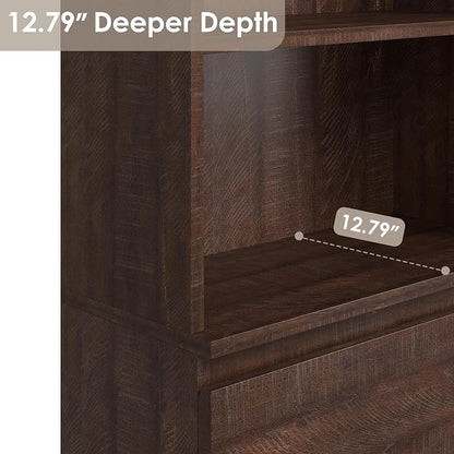 GarveeHome 70" Tall Bookcase - Image 6