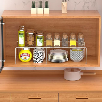Redrubbit Expandable Metal Rustproof Kitchen Counter & Cabinet Shelf, 1 Shelf - Image 5