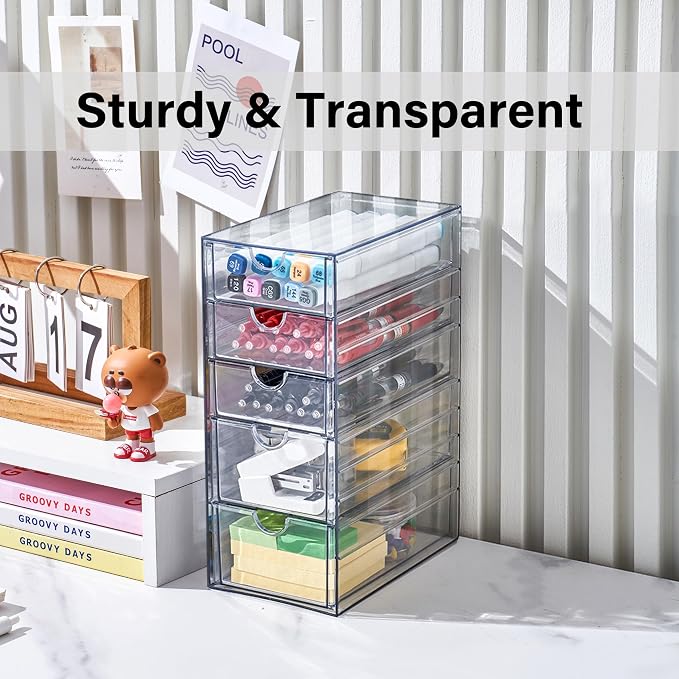 Prsildan Acrylic Drawer Makeup Organizer - Image 6