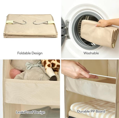 GRANNY SAYS 3 Shelf Hanging Closet Organizers and Storage, Collapsible Closet - Image 5