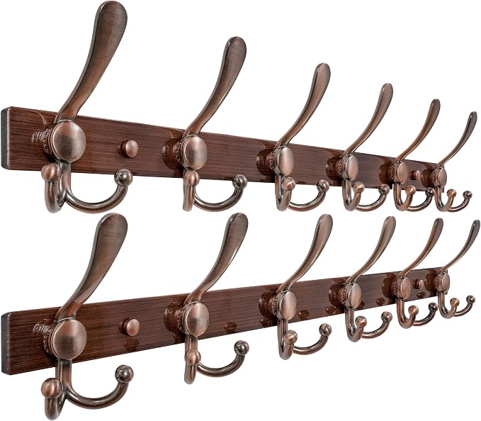 Dseap Coat Rack Wall Mount 2.0 Pro: 24” Long, 3X Tougher, Heavy Duty Stainless by Dseap
