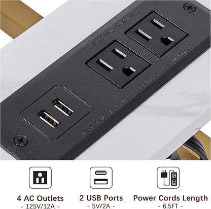 VECELO C Shaped End Side Table - Image 5
