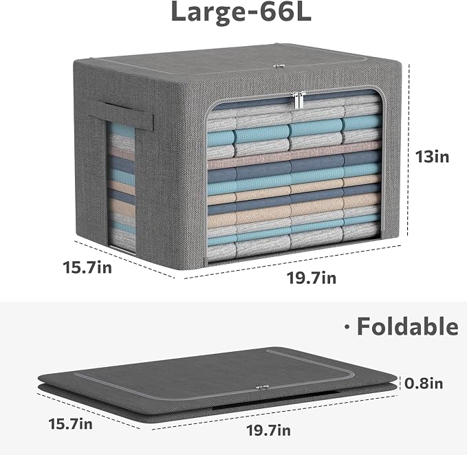 CYhom 3Pack Foldable Storage Bins - Image 6