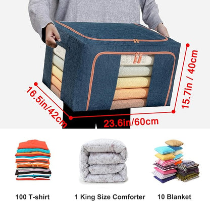 Large Capacity Clothes Storage Bags, Stackable Storage Organizer - Image 2