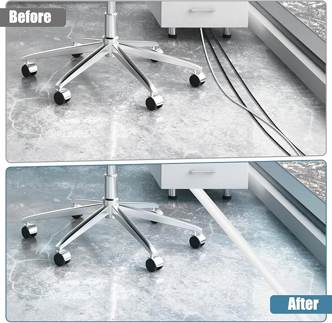 Floor Cord Covers for Wires 20FT Cable Hider Wire Coverr Self Adhesive Cord - Image 4