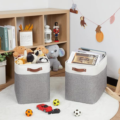 HNZIGE Large Storage Baskets Rectangular Storage Bins Baskets - Image 7
