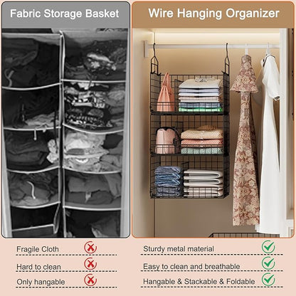 Sonyabecca 3-Tier Extra Large Closet Hanging Organizer - Image 6