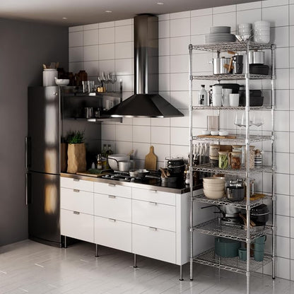 21" Deep x 24" Wide x 86" Height Wire Shelving Kit | 8-Tier | NSF Commercial - Image 6