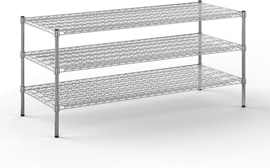 24" Deep x 60" Wide x 27" Height Wire Shelving Kit | 3-Tier | NSF Commercial by Regal+Altair