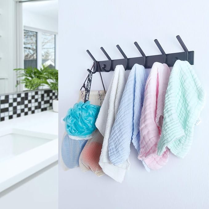 WEBI Coat Rack Wall Mounted, 17-1/8 Inch Coat Hooks - Image 6