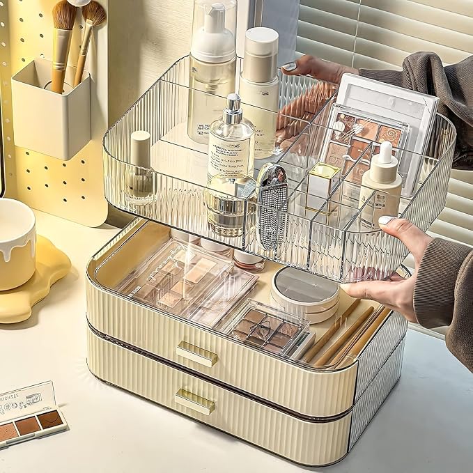 Makeup Organizer with Stackable Drawers, Bathroom Countertop Vanity Organizers - Image 4