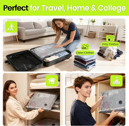 Travel Vacuum Bags with USB Pump-Portable Vacuum Packing Seal - Image 8