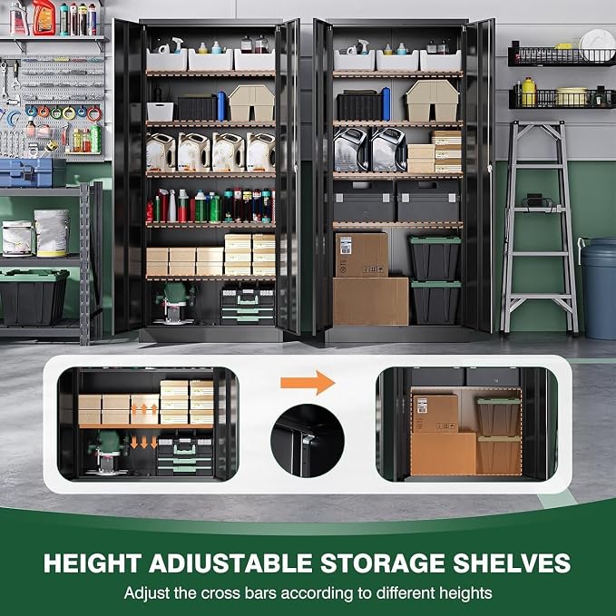 Letaya Metal Garage Storage Cabinets - Image 6