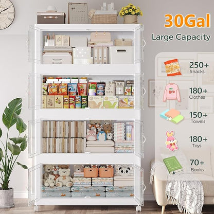 480QT Extra Large Stackable Storage Bins - Image 5