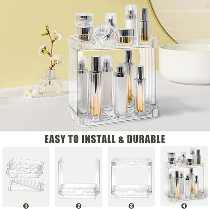 Bathroom Counter Organizer Cosmetics Skincare Organizers Skincare Makeup - Image 4