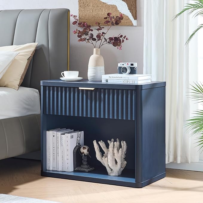 LEYAOYAO 31" Wide Fluted Nightstand Set of 2 - Image 3