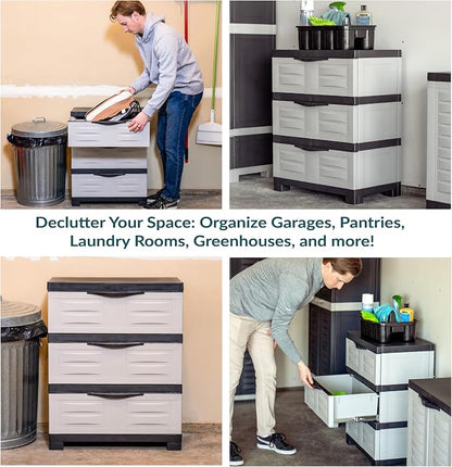 Sunnydaze 3-Tier Storage Cabinet - Image 6
