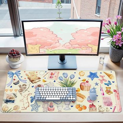 iCasso Desk Cover Mat, Extra Large Mouse Pad, Desk Pad Mat, Office Matt by iCasso
