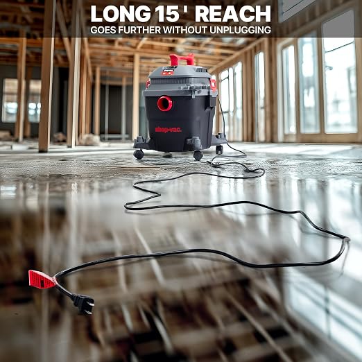 Shop-Vac 6 Gallon 5 Peak HP Wet/Dry Vacuum, Portable Shop Vacuum - Image 8
