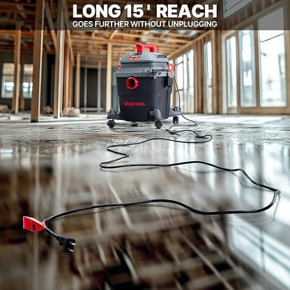Shop-Vac 6 Gallon 5 Peak HP Wet/Dry Vacuum, Portable Shop Vacuum - Image 8