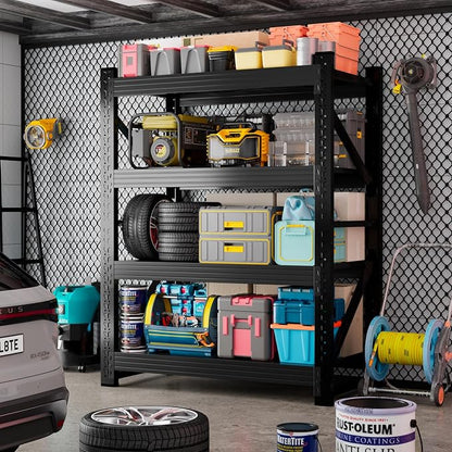 4000LBS Garage Storage Shelves, 4 Tier Metal Utitly Shelves Industrial Shelving - Image 2