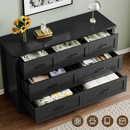 7-Drawer Dresser for Bedroom, Modern Wooden Chest of Drawers - Image 5