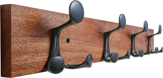 SKOLOO 24-Inch Wood Coat Rack Wall Mount by SKOLOO