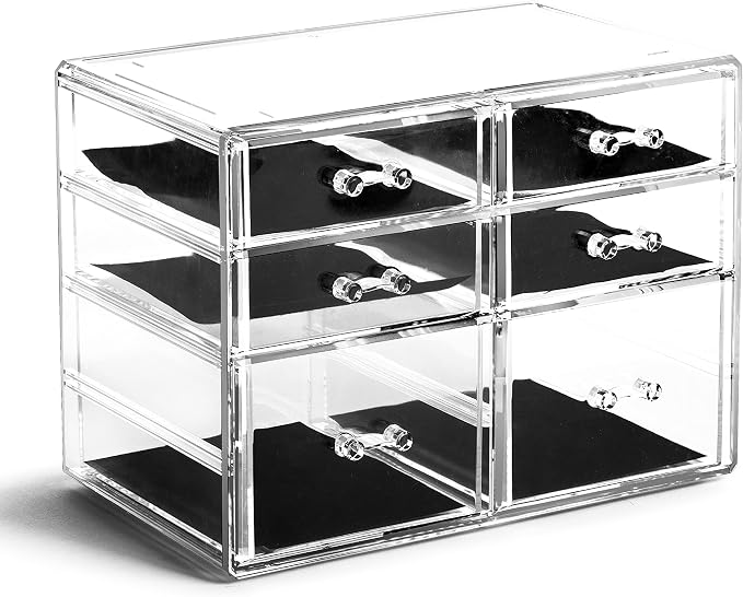 BINO | 6 Drawer Makeup Organizer, York Avenue | THE MANHATTAN SERIES | Makeup by BINO
