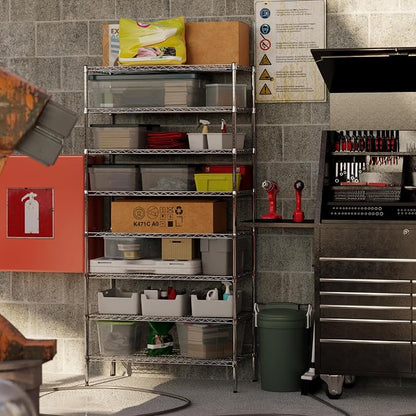 21" Deep x 42" Wide x 86" Height Wire Shelving Kit | 8-Tier | NSF Commercial - Image 7