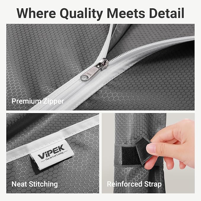 VIPEK R4C Rolling Garment Rack 6 Tiers Adjustable Heavy Duty Wire Shelving - Image 5